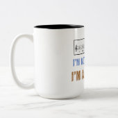 Muziekalfabetisme is iets dat ik graag eet Kittens Tweekleurige Koffiemok (Links)