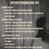 Muziekartiest Zwart en Tan Gitaar T-shirt