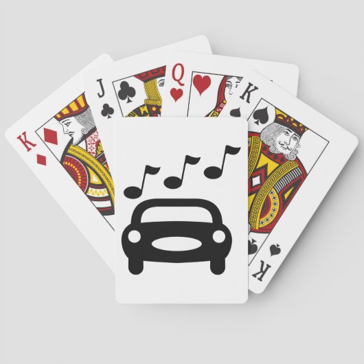 Muziekauto Pokerkaarten (Achterkant)