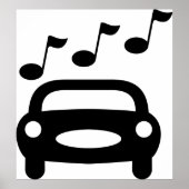 Muziekauto Poster (Voorkant)