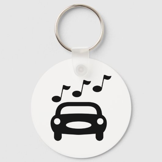 Muziekauto Sleutelhanger (Voorkant)