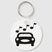Muziekauto Sleutelhanger (Achterkant)