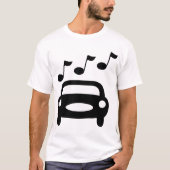 Muziekauto T-shirt (Voorkant)