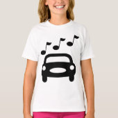 Muziekauto T-shirt (Voorkant)