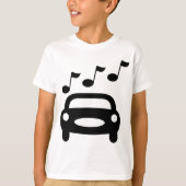 Muziekauto T-shirt (Voorkant)