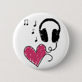 Muziekbadge Ronde Button 5,7 Cm (Voorkant)