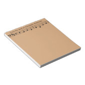 Muziekbalk personaliseren notitieblok (Schuin)