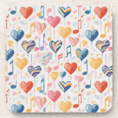 Muziekballonnen onderzetters (Voorkant)