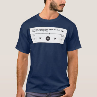 Muziekband Afspeellijst Muziek Cadeau Retro Vintag T-shirt