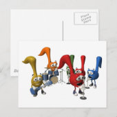 Muziekband Briefkaart (Voorkant / Achterkant)