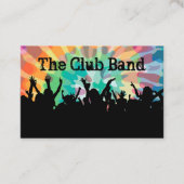 Muziekband Cool Crowd Club Design Visitekaartje (Voorkant)