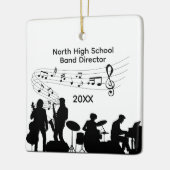Muziekband Directeur Middelbare School Keramisch Ornament (Links)