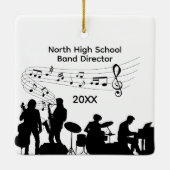 Muziekband Directeur Middelbare School Keramisch Ornament (Achterkant)