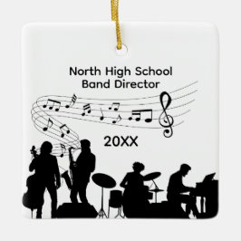 Muziekband Directeur Middelbare School Keramisch Ornament