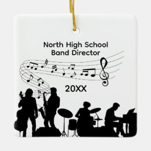 Muziekband Directeur Middelbare School Keramisch Ornament