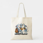 Muziekband en Canvas tas met muizen (Achterkant)