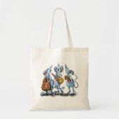 Muziekband en Canvas tas met muizen (Voorkant)