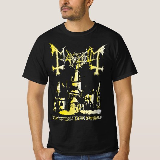 muziekband met zwart metaal t-shirt (Voorkant)