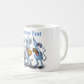 Muziekband Mok muis - aangepaste tekst (Voorkant rechts)