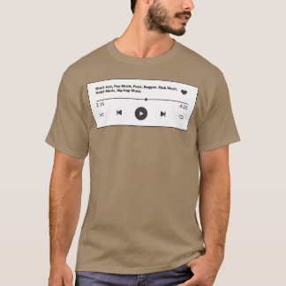 Muziekband Playist-muziekcadeau Retro Vintage-meis T-shirt