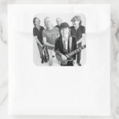 Muziekband Vierkante Sticker (Tas)