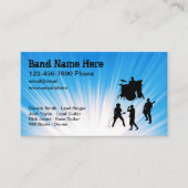 Muziekband Visitekaartjes dubbelzijdig (Voorkant)