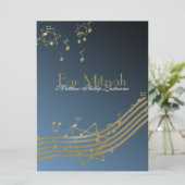 Muziekbar Mitzvah 8,75 Kaart (Staand voorkant)