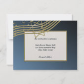 Muziekbar Mitzvah / Receptie Kaart (Achterkant)