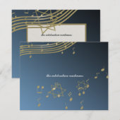Muziekbar Mitzvah / Receptie Kaart (Voorkant / Achterkant)