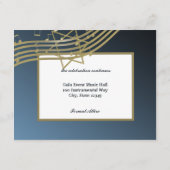 Muziekbar Mitzvah / Receptie Kaart (Achterkant)