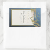 Muziekbar Mitzvah Rechthoekige Sticker (Tas)