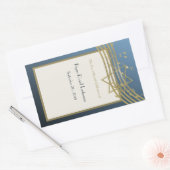 Muziekbar Mitzvah Rechthoekige Sticker (Envelop)