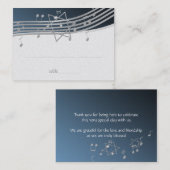 Muziekbar Mitzvah Zittende Kaart Plaatskaartje (Voorkant / Achterkant)