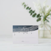 Muziekbar Mitzvah Zittende Kaart Plaatskaartje (Staand voorkant)