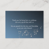 Muziekbar Mitzvah Zittende Kaart Plaatskaartje (Achterkant)