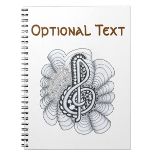Muziekbeschermers Verhandelbaar Clef Design Notitieboek