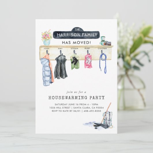 Muziekbestuurderscène | Uitnodiging voor de opwarm (Staand voorkant)