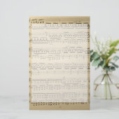 muziekblad briefpapier (Staand voorkant)