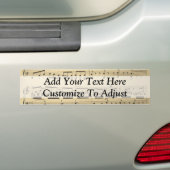  muziekblad bumpersticker (Op auto)
