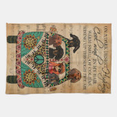 Muziekblad Cool Wind Dachshund Verticaal Theedoek (Horizontaal)