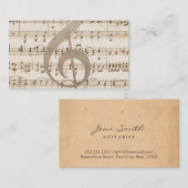  muziekblad gitarist Visitekaartje (Voorkant / Achterkant)