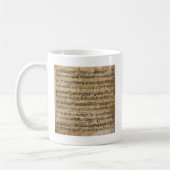  muziekblad koffiemok (Links)