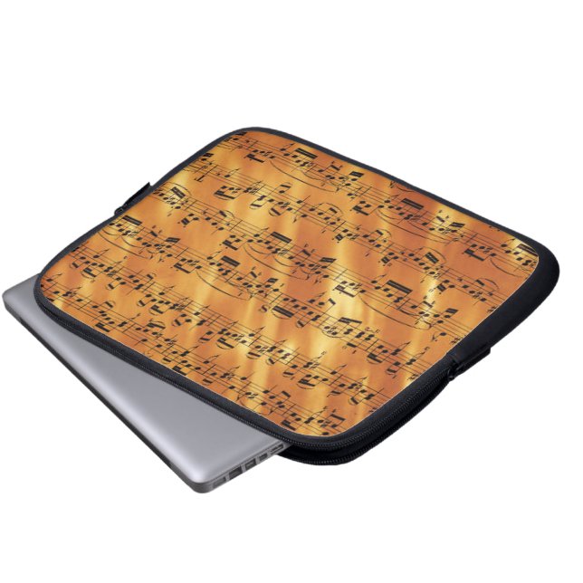 Muziekblad Laptop Sleeve (Voorkant onderkant)