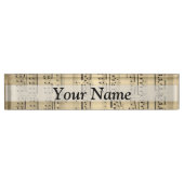  muziekblad naambordje (Voorkant)