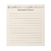 Muziekblad Notitieblok (Voorkant)