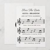 Muziekblad notities Bruiloft (Voorkant / Achterkant)