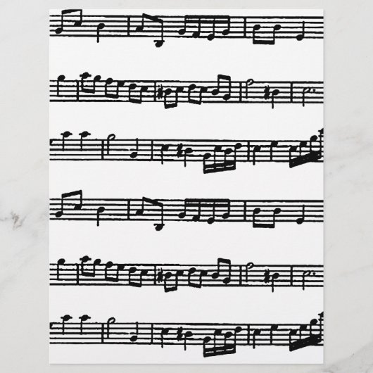 Muziekblad origami papier (Voorkant)