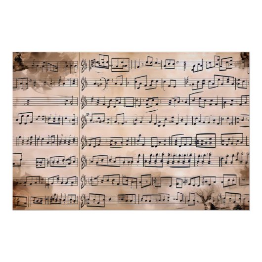  muziekblad perfect poster (Voorkant)