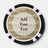 muziekblad pokerchips (Achterkant)
