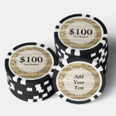 muziekblad pokerchips (Opstapeling)